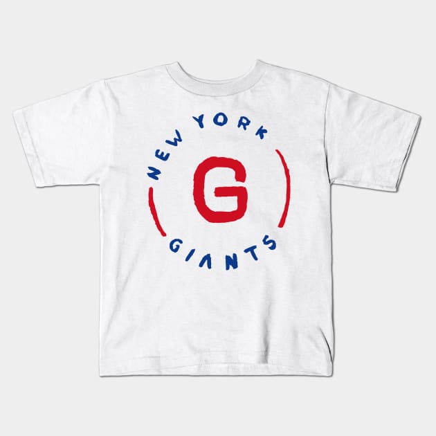 New York Giaaaants 06 Kids T-Shirt by Very Simple Graph